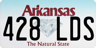 AR license plate 428LDS