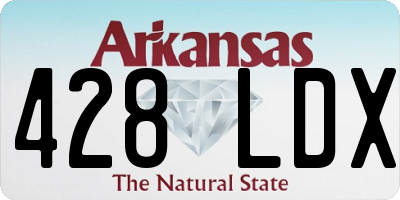 AR license plate 428LDX