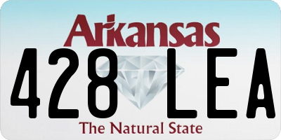 AR license plate 428LEA