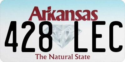 AR license plate 428LEC