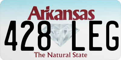 AR license plate 428LEG
