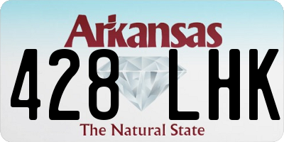 AR license plate 428LHK