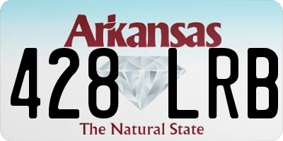 AR license plate 428LRB