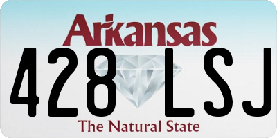 AR license plate 428LSJ