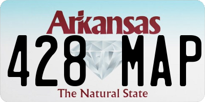 AR license plate 428MAP