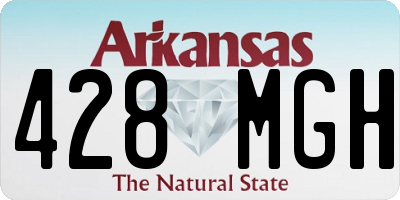 AR license plate 428MGH