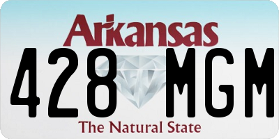 AR license plate 428MGM