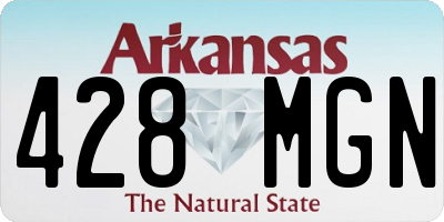 AR license plate 428MGN