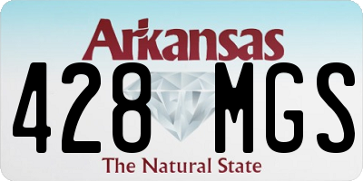AR license plate 428MGS