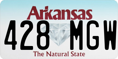 AR license plate 428MGW