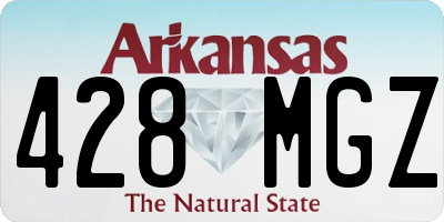 AR license plate 428MGZ
