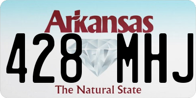 AR license plate 428MHJ