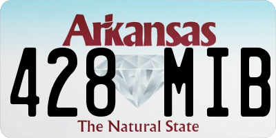 AR license plate 428MIB