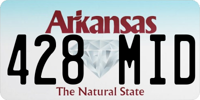 AR license plate 428MID