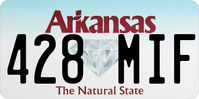 AR license plate 428MIF