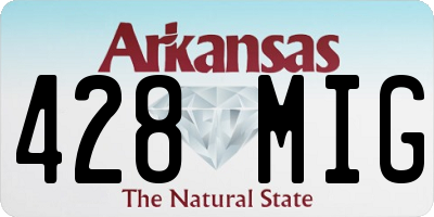 AR license plate 428MIG