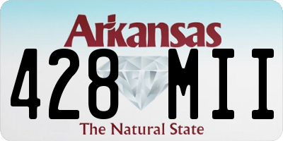 AR license plate 428MII
