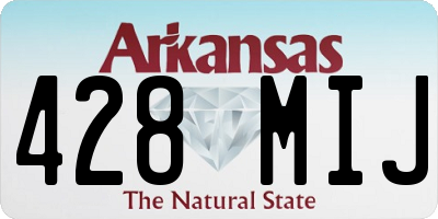 AR license plate 428MIJ