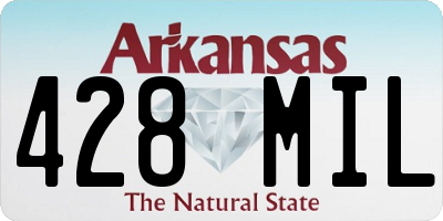AR license plate 428MIL