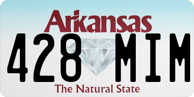 AR license plate 428MIM