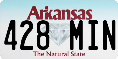 AR license plate 428MIN