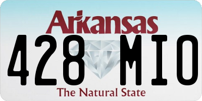 AR license plate 428MIO
