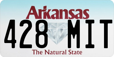 AR license plate 428MIT