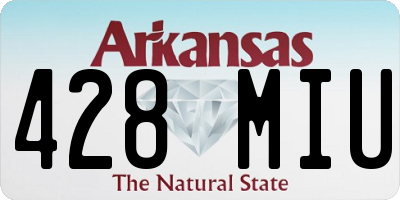 AR license plate 428MIU