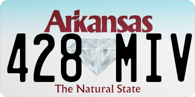 AR license plate 428MIV