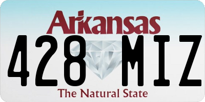 AR license plate 428MIZ