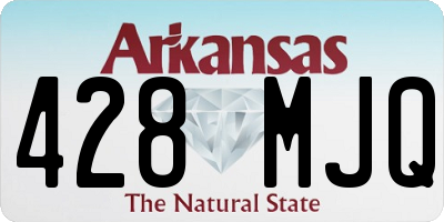 AR license plate 428MJQ