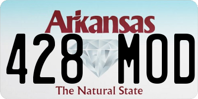 AR license plate 428MOD