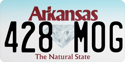 AR license plate 428MOG