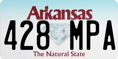 AR license plate 428MPA