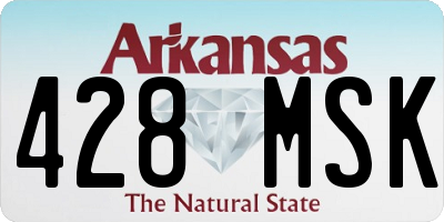 AR license plate 428MSK