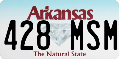 AR license plate 428MSM