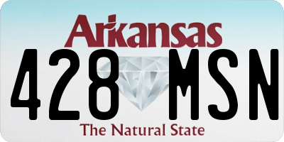 AR license plate 428MSN