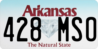 AR license plate 428MSO