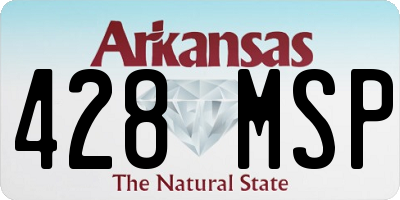 AR license plate 428MSP