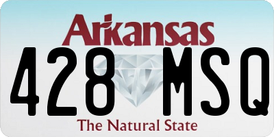 AR license plate 428MSQ