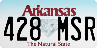 AR license plate 428MSR