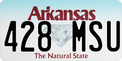 AR license plate 428MSU