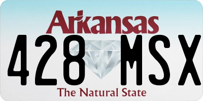 AR license plate 428MSX