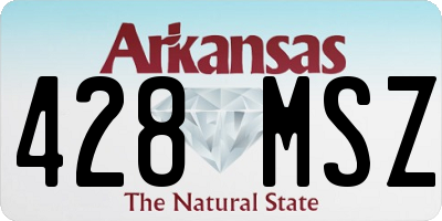 AR license plate 428MSZ