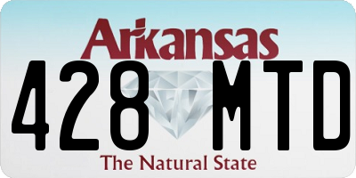 AR license plate 428MTD