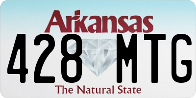 AR license plate 428MTG