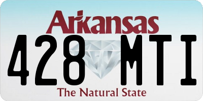 AR license plate 428MTI