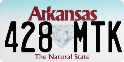 AR license plate 428MTK