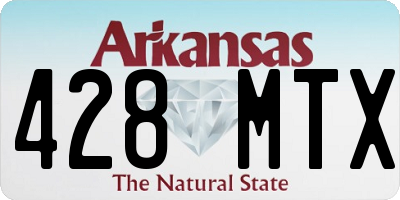 AR license plate 428MTX