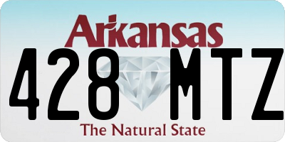 AR license plate 428MTZ